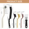 11 pcs Crevice Cleaning Brush Multi-Purpose Hard Bristle Scrub Brushes Cleaning Tool Supplies for Kitchen Sink, Window Track, Tile Line,Teapot,Gap,Cup,Blender, Bathtub Corners Tight Spaces view 3