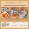 50/100/200Pcs Reusable Aluminum Foil Food Covers, Pop-Up Tin Foil Food Insulation Cover, Kitchen Fresh-Keeping Insulation Film, for Bowls & Dishes (50pcs) view 4