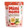 MININOMS Apple Chomps Organic Baby Snacks, Teething Rice Snack for 6+ Months 20g (20 Pack) | Fruit-Flavoured Rusks for Self-Weaning Training in Babies & Toddlers | Healthy, Vegan & Not Ultra-Processed view 1