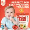 MININOMS Apple Chomps Organic Baby Snacks, Teething Rice Snack for 6+ Months 20g (20 Pack) | Fruit-Flavoured Rusks for Self-Weaning Training in Babies & Toddlers | Healthy, Vegan & Not Ultra-Processed view 3