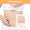 100PCS Castor Oil Pack, Belly Button Patch Set, Castor Oil Patches with Natural Colour Panels, Disposable Self-Adhesive Pads for Tidy, No-Wash Daily Wellness Routines, Suitable for Home or Traveling view 2
