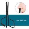 Aumotop Professional Stainless Steel Facial Hair Scissors Safe Nose Hair Scissor for Men & Women Beauty Grooming Tool view 3
