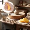 16Pcs Sponges, Round Natural Paint Sponges Cleaning Sponge for Face Paint & Pottery, High Absorption Soft Yellow Art Sponge for Pottery, Kitchen, Shoes, Leather Care & Painting view 4