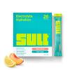 SULT Hydrate Electrolyte Sachets | Zero Sugar | 6 Electrolytes | 500mg Sodium | Coconut Water | 26 Pack | Peach Citrus | Vegan, Non-GMO | Made in UK view 1