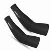 ERYUE UPF 50 Cooling Arm Sleeves for Outdoor Sports Basketball Fishing Golf Climbing Cycling - Nylon + Spandex Black/White 1 Pair (XXL) view 1
