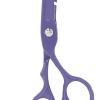 6 Inch Beard Trimming Scissors, Stainless Steel Hairdressing Shears, Professional Barber Scissors with Ergonomic Handle and Precision Blade, Mustache Clippers for Home Salon Person (Purple) view 2