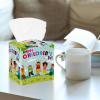 2PCS Square Tissue Box Cover, Happy Childrens Day Leather Tissue Case Facial Paper Organizer Dispenser for Vanity Toilet Tank Dresser Night Stand Table Countertop Office Car view 2