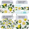 2PCS Square Tissue Box Cover, Lemon Fruits Leather Tissue Case Facial Paper Organizer Dispenser for Vanity Toilet Tank Dresser Night Stand Table Countertop Office Car view 4