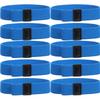 Cabilock 10Pcs Blue Adjustable Elastic Lunch Box Straps for Bento Containers, Food Box Fixing Bands for School, Travel and Camping, Washable Reusable Small Elastic Bands view 1