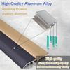 10 cm Extra Wide Floor Transition Strip Aluminum,threshold Ramps for Doorways,for Laminate Doorway Edge Threshold From(Titanium,4.2cm(W)) view 4