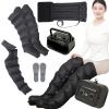 6 Cavity Leg Massagers Machine, Electric Air Compression Boots, Lymphatic Drainage Massage | Recovery System, Timer and Adjustable Pressure 0~250mmHg (Black 1 Arm+2 Leg+1 Waist) view 1