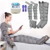 6 Cavity Full Body Relax Instrument, Lymphatic Drainage Air Compression Leg Massager, Compression Boots, for Circulation Arm Waist Wraps Foot Ankles Calf, Relax Muscle Pain Relief (6 Chambers Gra view 1