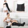 Lymphatic Drainage Massager, Electric Air Compression Leg Massager Machine for Pain and Circulation, 6-Cavity Recovery Boots, Circulation Compression, Timing Func | 0~250mmHg Kp (Black 2 Arm+2 L view 2