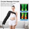 6-Cavity Lymphatic Drainage Massager, Full Body Massager, Electric Circulation Leg Arm Relax Instrument, Air Compression Boots, Pneumatic Leg Massager, Blood Circulation (Black 2 arms + 2 Legs + view 3