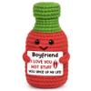 BVXFR Valentines Day Him Gifts for Boyfriend, Anniversary Men Gifts for Boyfriend from Girlfriend, Boyfriend's Romantic Birthday Gift Funny Handmade Crochet Hot Sauce Bottle view 1