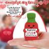 BVXFR Valentines Day Him Gifts for Boyfriend, Anniversary Men Gifts for Boyfriend from Girlfriend, Boyfriend's Romantic Birthday Gift Funny Handmade Crochet Hot Sauce Bottle view 2