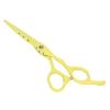 6 Inch Stainless Steel Beard Trimming Scissors, Professional Barber Scissors with Precision Blade, Ergonomic Hairdressing Shears for Home Salon, Mustache and Hair Cutting Tools (Yellow) view 4