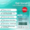 Omega 3 Fish Oil Capsules High Strength Supplement 2000mg | EPA 660mg, DHA 440mg | 60 Soft Gels (not Gummies/Tablets) | UK Made & Tested view 4