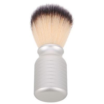 Anneome Ergonomic Travel Shaving Brush for Men Soft Synthetic Bristles for Sensitive Skin Quick Rich Foam Maker Hygienic Beard Care Tool for Wet Shaving and Face Exfoliation
