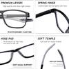 1 Pack TR90 Sports Reading Glasses for Men and Women, Blue Light Blocking Glasses with Lightweight Flexible Frame, Multifocal Reading Glasses for Sports Reading Work(Orange,3.0x) view 2