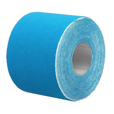 5M*5Cm Kinesiology Elastic Tape Roll Sports Muscle Strain Injury Support Breathable Lightweight Sweat-Absorb - Blue Lovely and attractive