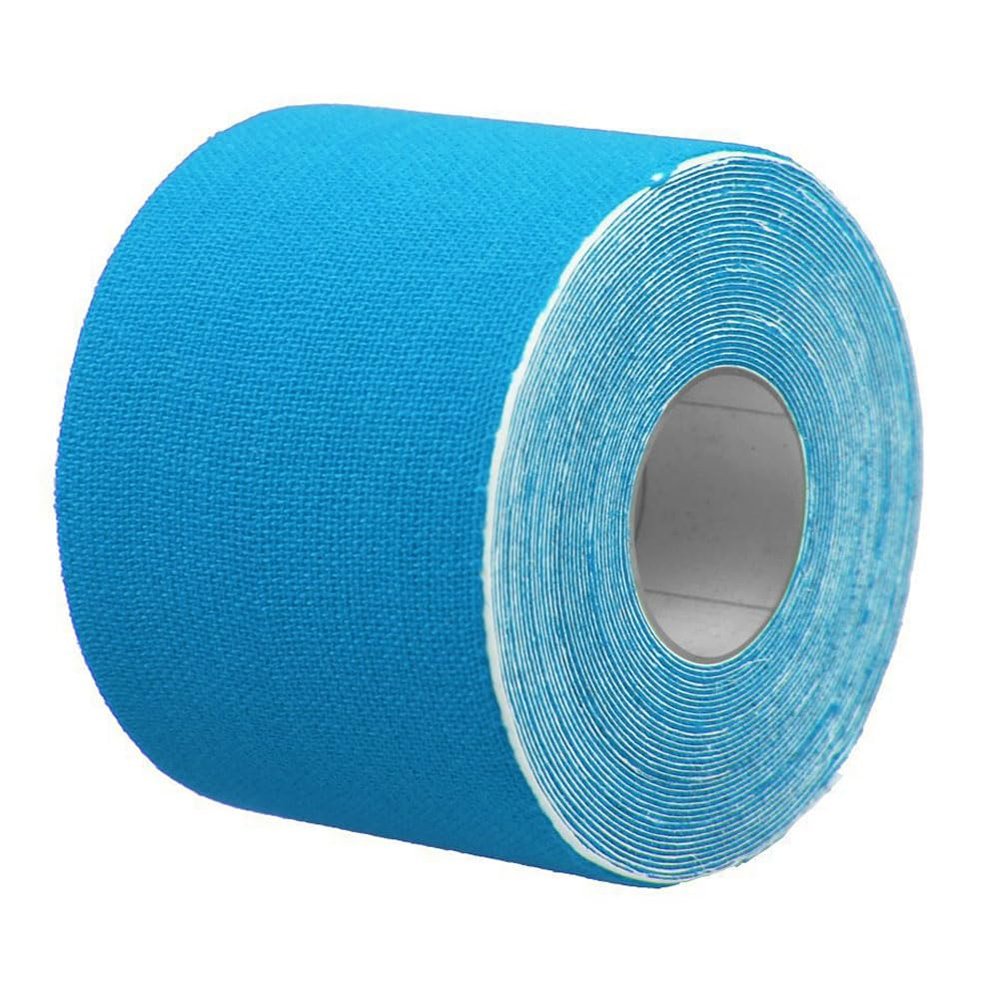 5M*5Cm Kinesiology Elastic Tape Roll Sports Muscle Strain Injury Support Breathable Lightweight Sweat-Absorb - Blue Lovely and attractive