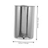 MUCKLILY Stainless Steel Hanging Bucket 1000ml Capacity Easy to Hold Ergonomic Metal Bucket for Home Cleaning and Health Care Use view 2