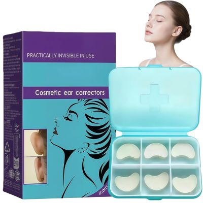 6PCS Cosmetic Ear Corrector,Ear Straighteners & Ea-r Tape Stickers for Protruding E/ars,Silicone E-ar Clips,Correctar Tool for Big E/ars,Ea/rs Correctar Tool,Ea/rs Tape for Big Ears