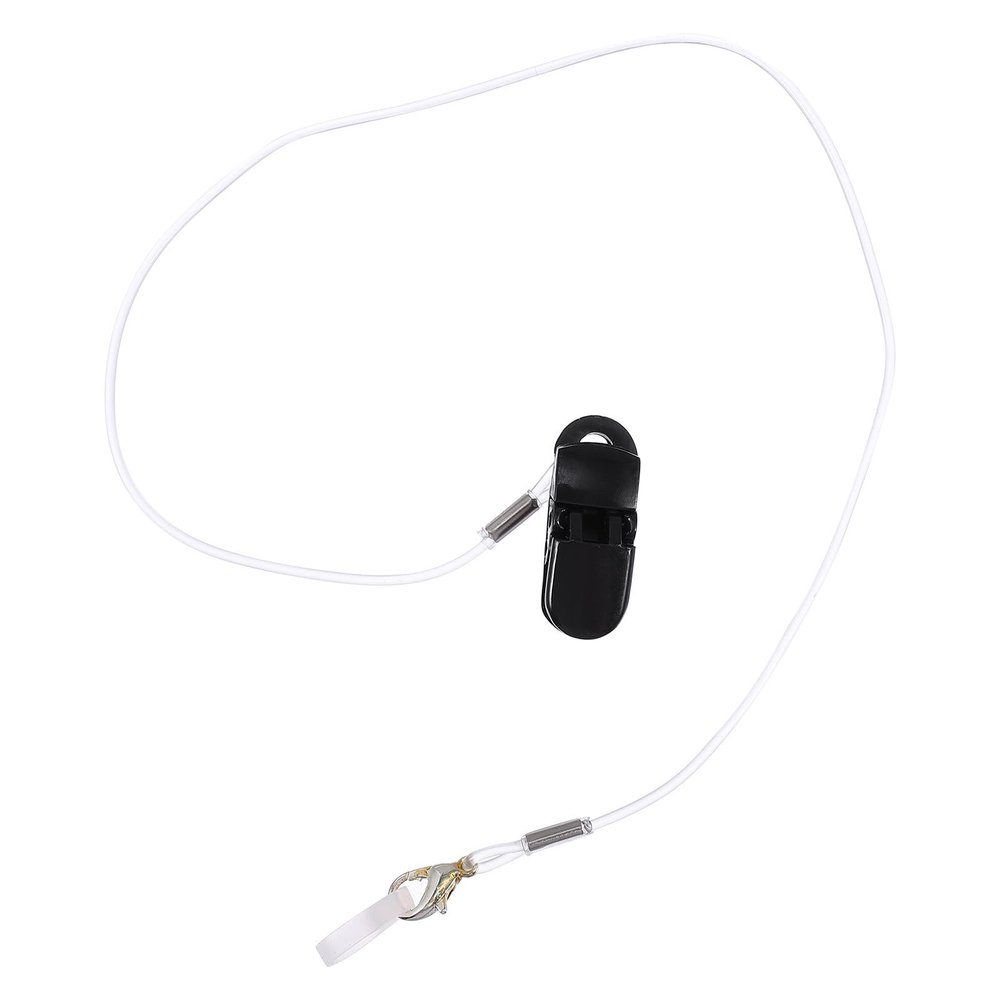 Abaodam Anti-Lost Strap with Black Clip, Protective Cord for Single or Double Ear Use, Suitable for and Elderly, Hanging Lanyard