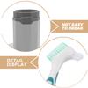 DECOMELODY Denture Cleaning Toothbrush Plastic Box Portable for Travel Professional Dental Cleaning Brushes Denture Brush Case for Household Use view 3