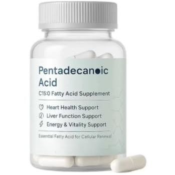 Pentadecanoic Acid, C15:0 Fatty Acid, High Altitude Sheep Milk Health for Gut Health, Liver SupportVegan