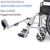Elevating Legrests with Padded Calf Pads, 90-180 Adjustable Angle, for Standard Wheelchairs, Elderly and Disabled Support view 2