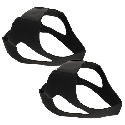 GANAZONO Chin Strap Minimizing Sweating and Hook and Loop Fastener Adjustable 2pcs Neoprene with Jaw Support Strap Structure for Sleeping Snoring for Men and Women Night Use
