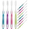 Baluue 12pcs Soft Bristle Toothbrushes for Adults Nano Bristle Large Head Orthodontic Daily Brush for Sensitive Gums Travel Toothbrush Soft view 1