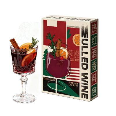 Wine Mix, Seasonal Spice - 2 Individual Sachets (44g Total) for Apple Cider, Mulled, Glhwein, Hot Toddy Holiday Drink