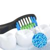 10PCS Compatible for Fairywill FW-E11 E10 E6 D7S Electric Toothbrush Replacement Brush Heads,Compatible for E11(10PCS Black) view 3