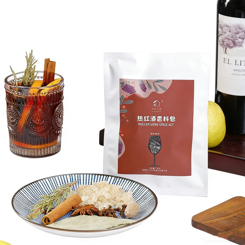 Wine Mix, Seasonal Spice - 1 Individual Sachets (50g Total) for Apple Cider, Mulled, Glhwein, Hot Toddy Holiday Drink(Spice Original Flavor (50g))