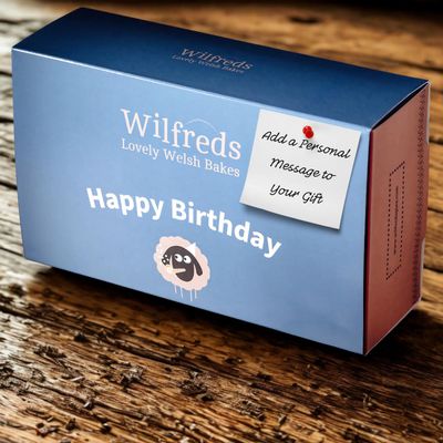 Wilfreds Authentic Bara Brith Welsh Cake - Traditional Fruit Cake Gift Infused with Welsh Brew Tea - Perfect for Tea Time Treats and Gifting (Happy Birthday)