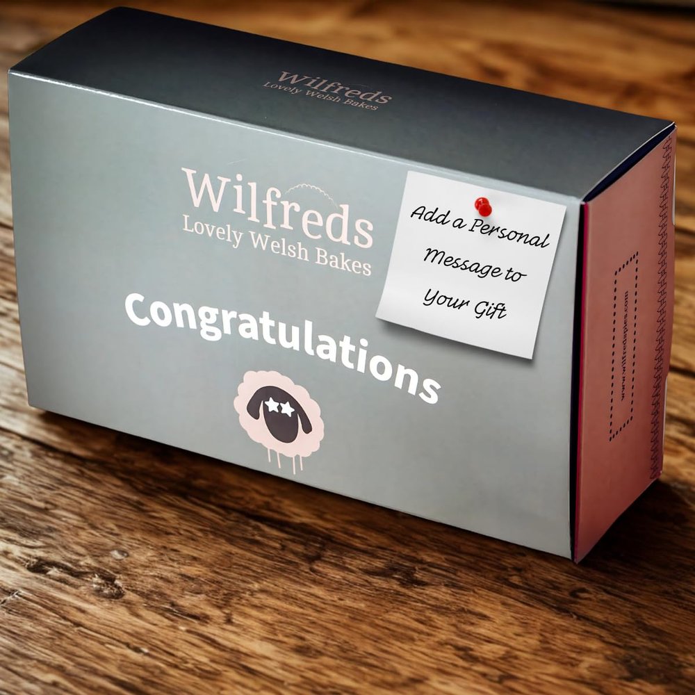 Wilfreds Authentic Bara Brith Welsh Cake - Traditional Fruit Cake Gift Infused with Welsh Brew Tea - Perfect for Tea Time Treats and Gifting (Congratulations)
