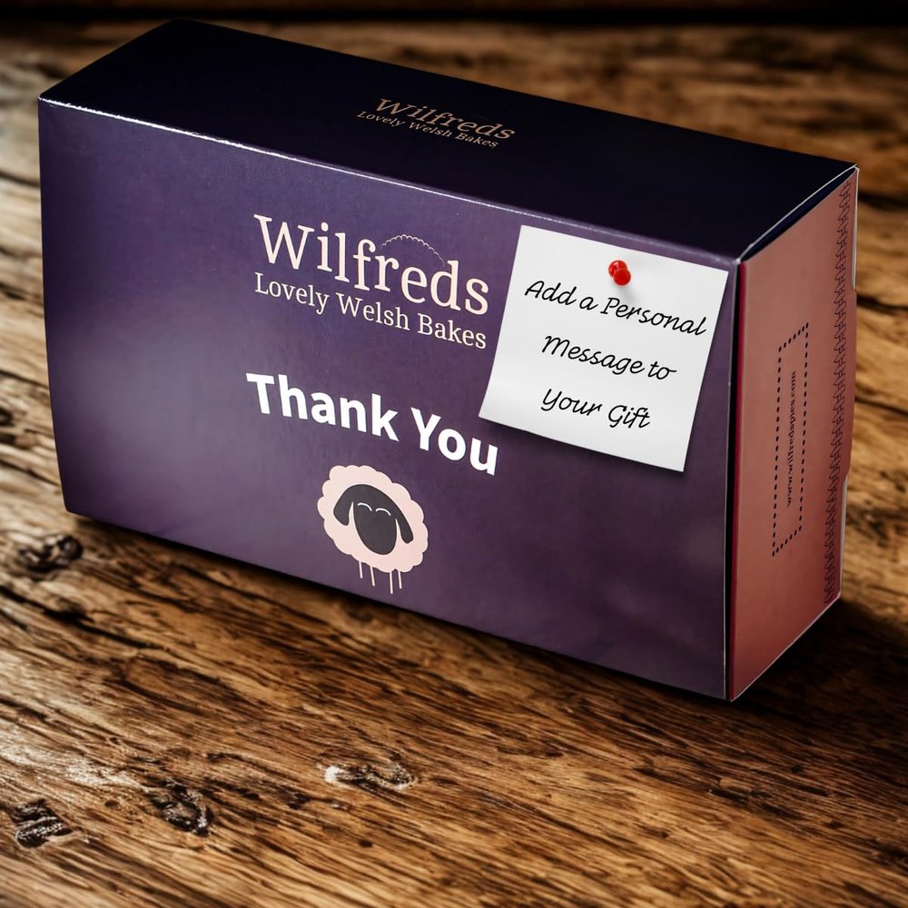 Wilfreds Authentic Bara Brith Welsh Cake - Traditional Fruit Cake Gift Infused with Welsh Brew Tea - Perfect for Tea Time Treats and Gifting (Thank You)