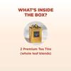 FotoStation Premium Tea Retreat Gift Set - Pure Darjeeling (50g - 1.76 oz) & Indian Masala Chai (100g - 3.5 oz) | Whole Leaf Tea Tins | Natural Ingredients, No Preservatives | Perfect Tea Lover Gift view 3