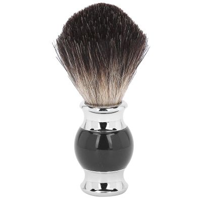 Barber Beard Shaving Brush for Men, Soft Shaving Cream Brush, Facial Hair Cleaning Brush with Ergonomic Handle, Stylish Resin and Alloy Design for Smooth Shaving Experienc