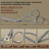 ESSBES Beard Scissors with Comb Small Mustache Trimming Eyebrow Grooming kit view 2
