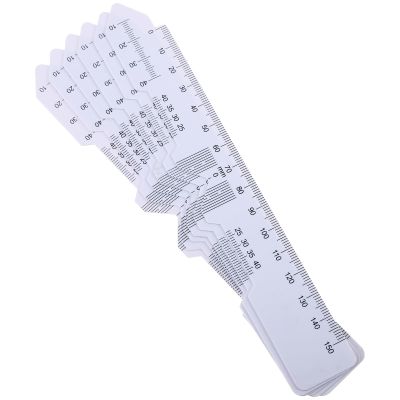SHERCHPRY 6pcs Plastic Pupil Distance Ruler Set, Flexible and Lightweight Optical Pd Measurement Tool for Accurate Eye Distance Measurement