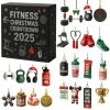 PANGBOER Acrylic Fitness Themed Advent Calendar Transparency Design For Gym Enthusiasts Home Office Decoration view 1