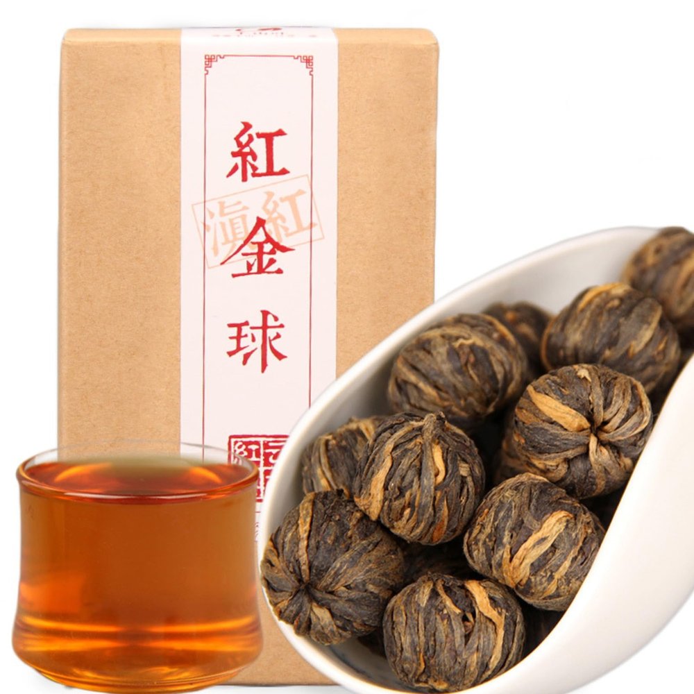 180g-Small Golden Balls -Premium Fengqing Kung Fu Black Tea Strong Aroma Yunnan Fermented Black Tea