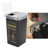 Chiyyak Plastic Disposable Blade Waste Box, Needle Container Collector for Trash Classification with Easy Carrying Portable Design, Create Safety for Enthusiasts (Black) view 4