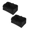 COLLBATH 2pcs Folding Walker Under Seat Bag Organizer for Seniors Storage Pouch with Multiple Compartments Black Walker Accessory Tote for Wheelchair Supplies view 1
