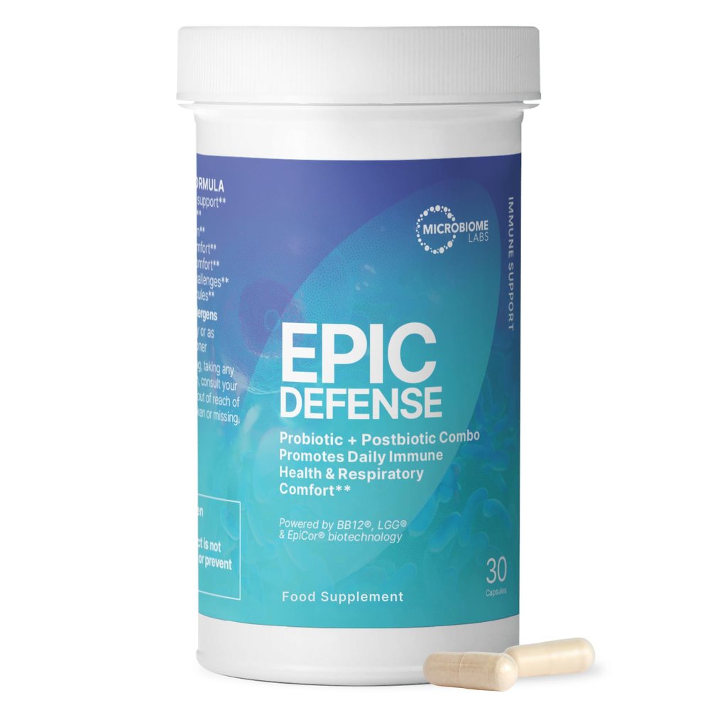 Microbiome Labs EpicDefense Advanced Immune Support Supplement, 30 Caps