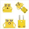 MeevrgR K-Type Thermocouple Miniature Socket and Panel Mount Connector Set, Alloy Plug and Socket for Temperature Measurement view 1